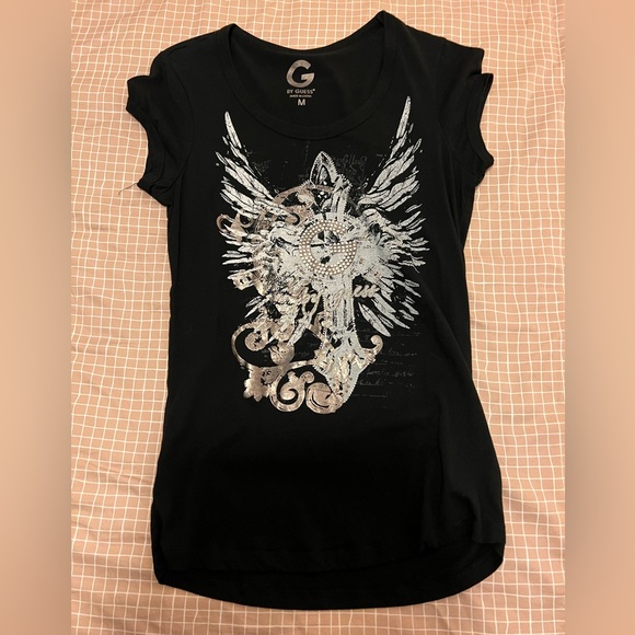 G by Guess black T-Shirt size M - Picture 2 of 7